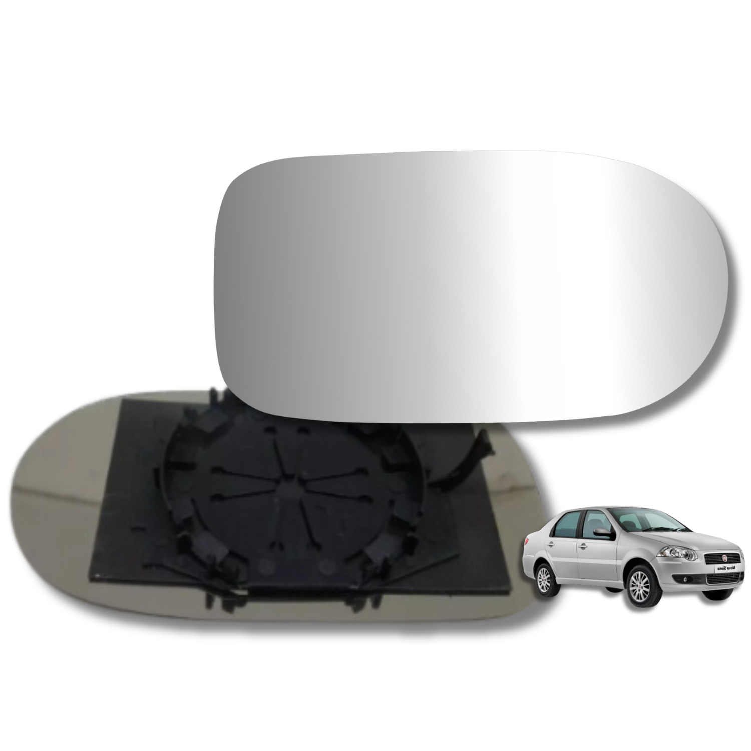 Espejo retrovisor Original Fiat Siena 2009-2018 - AutoVidriosRobin