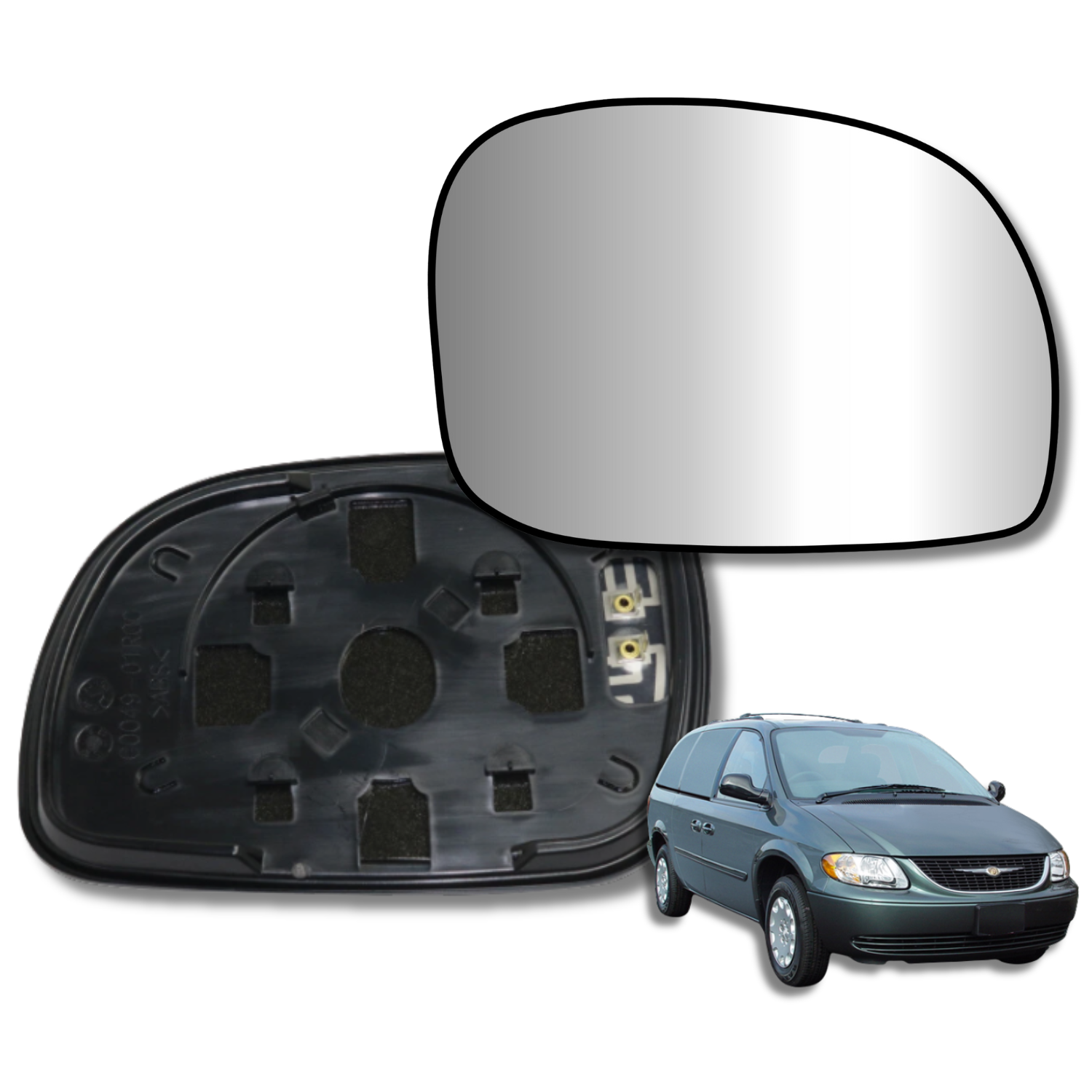 Espejo retrovisor Alternativo Panorámico Chrysler Town Country 2000-2006 - AutoVidriosRobin