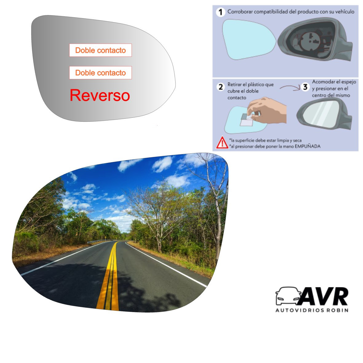 Espejo retrovisor Original DFM AX3 2015-2019 - AutoVidriosRobin