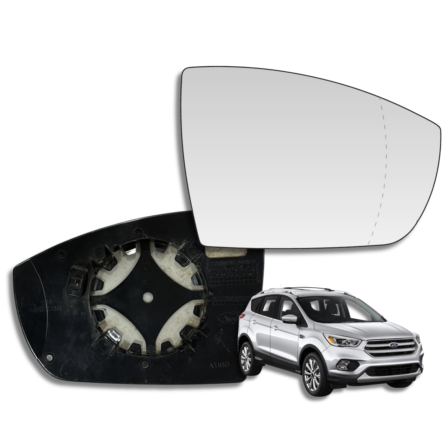 Espejo retrovisor Alternativo Panorámico Ford Escape 2013-2020 - AutoVidriosRobin