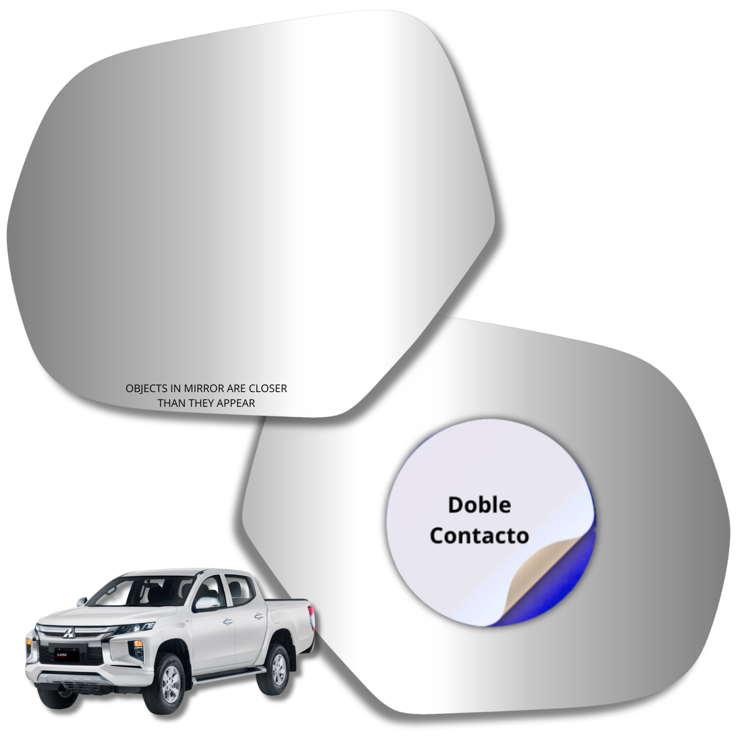 Espejo retrovisor Alternativo Panorámico c/Sensor Mitsubishi L200 2019-2024 - AutoVidriosRobin