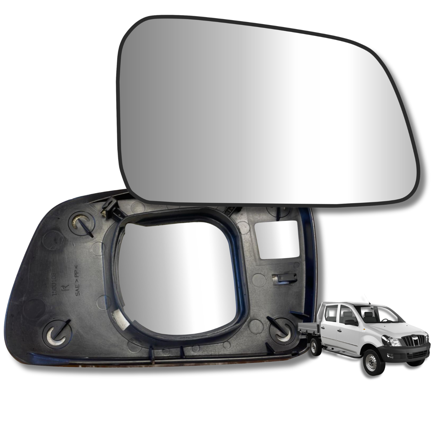 Espejo retrovisor Alternativo Panorámico Mahindra Genio 2009-2016 - AutoVidriosRobin
