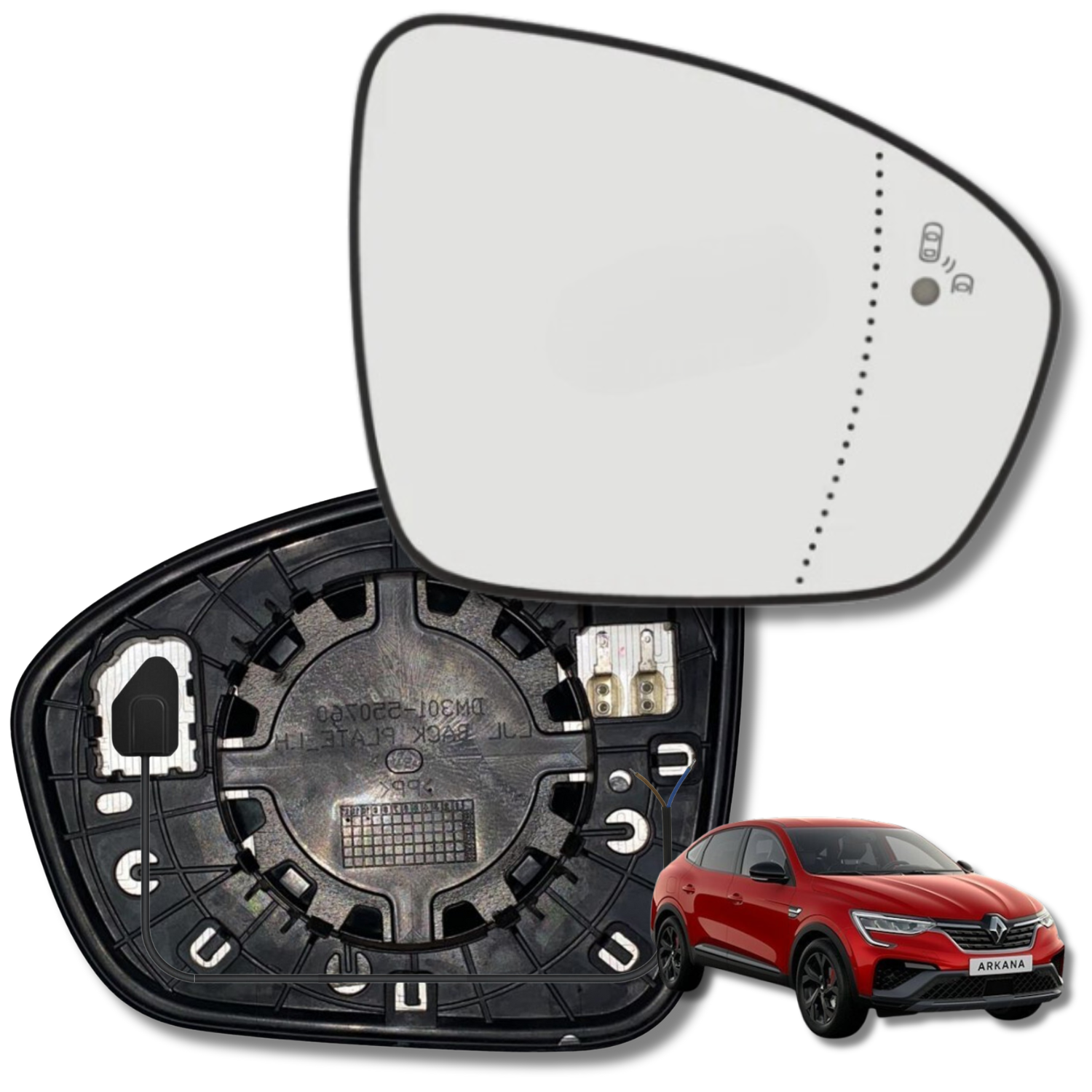 Espejo retrovisor Alternativo Panorámico Renault Arkana 2019-2023 - AutoVidriosRobin