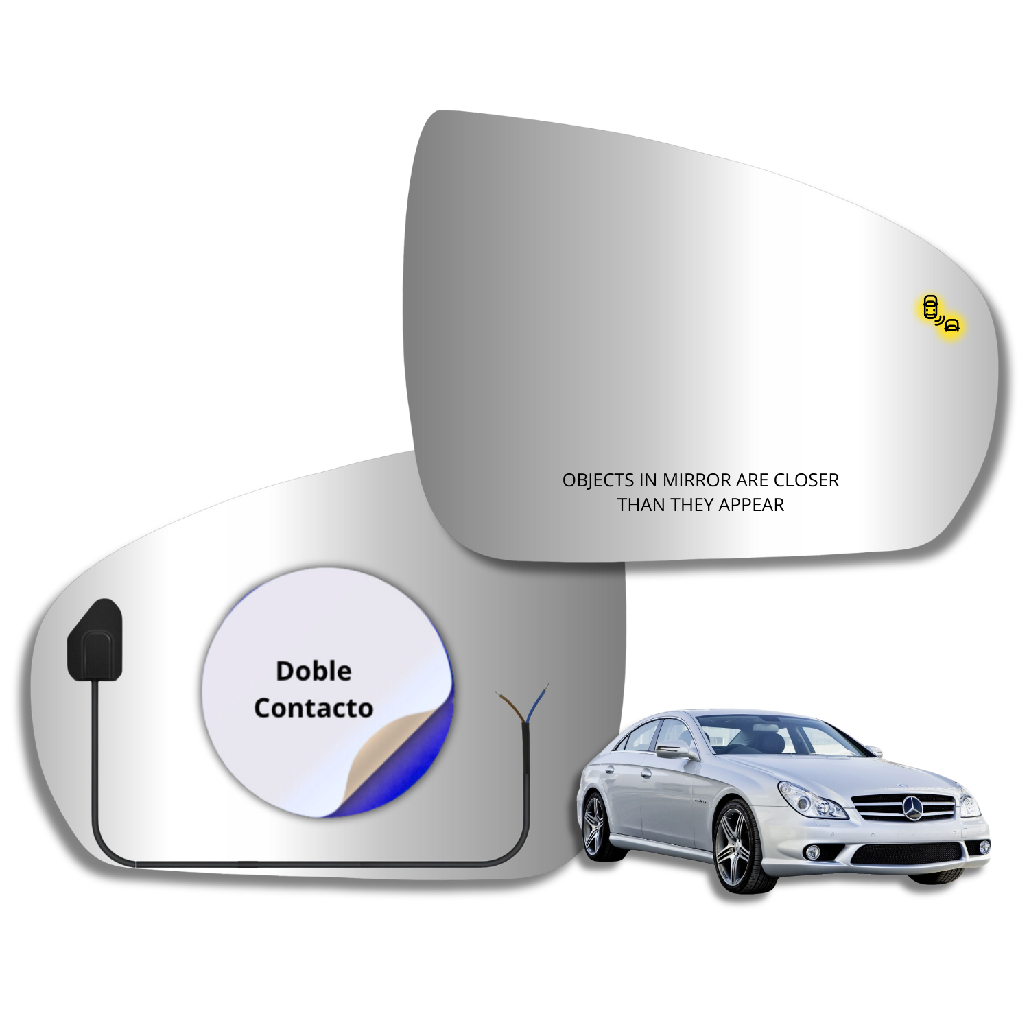 Espejo retrovisor Alternativo Panorámico c/Sensor Mercedes Benz CLS c219 2008-2011 - AutoVidriosRobin