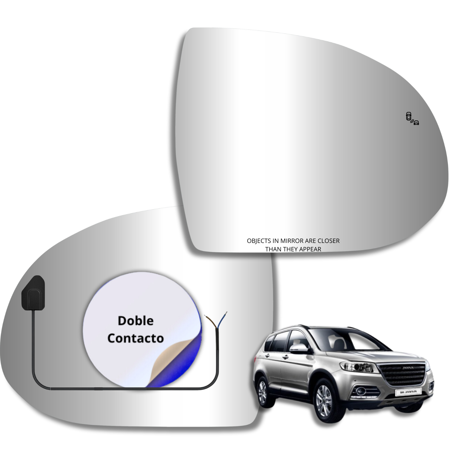 Espejo retrovisor Alternativo Panorámico c/Sensor Haval H6 2016-2020 - AutoVidriosRobin