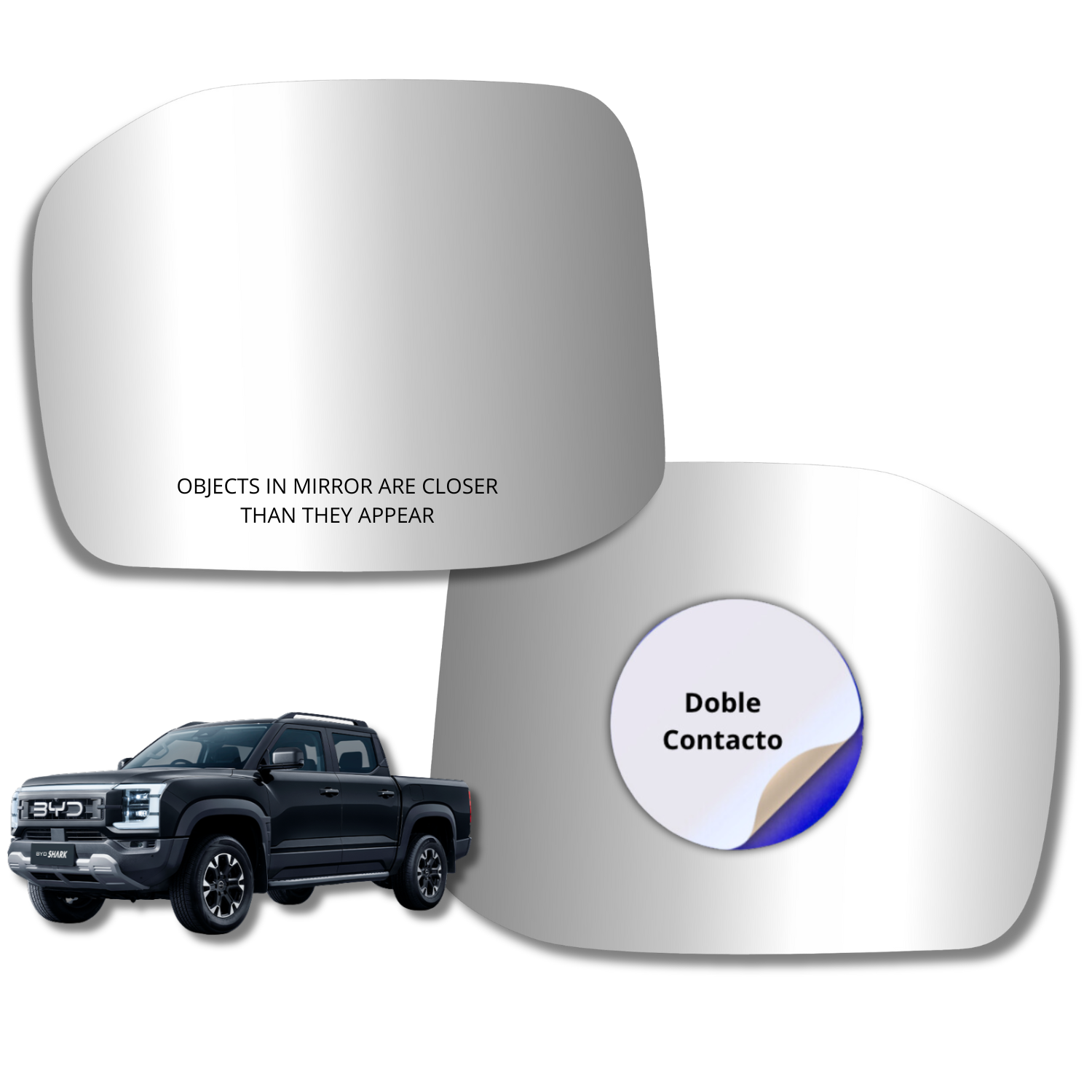 Espejo retrovisor Alternativo Panorámico BYD Shark 2025-2027 - AutoVidriosRobin