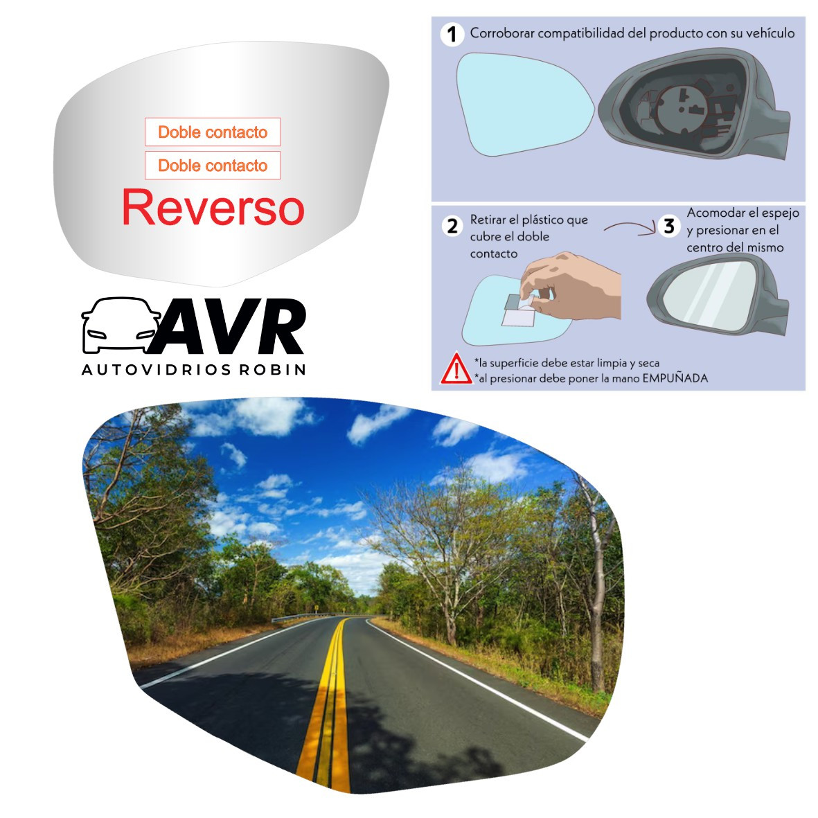 Espejo retrovisor Original Lifan X60 2010-2022 - AutoVidriosRobin