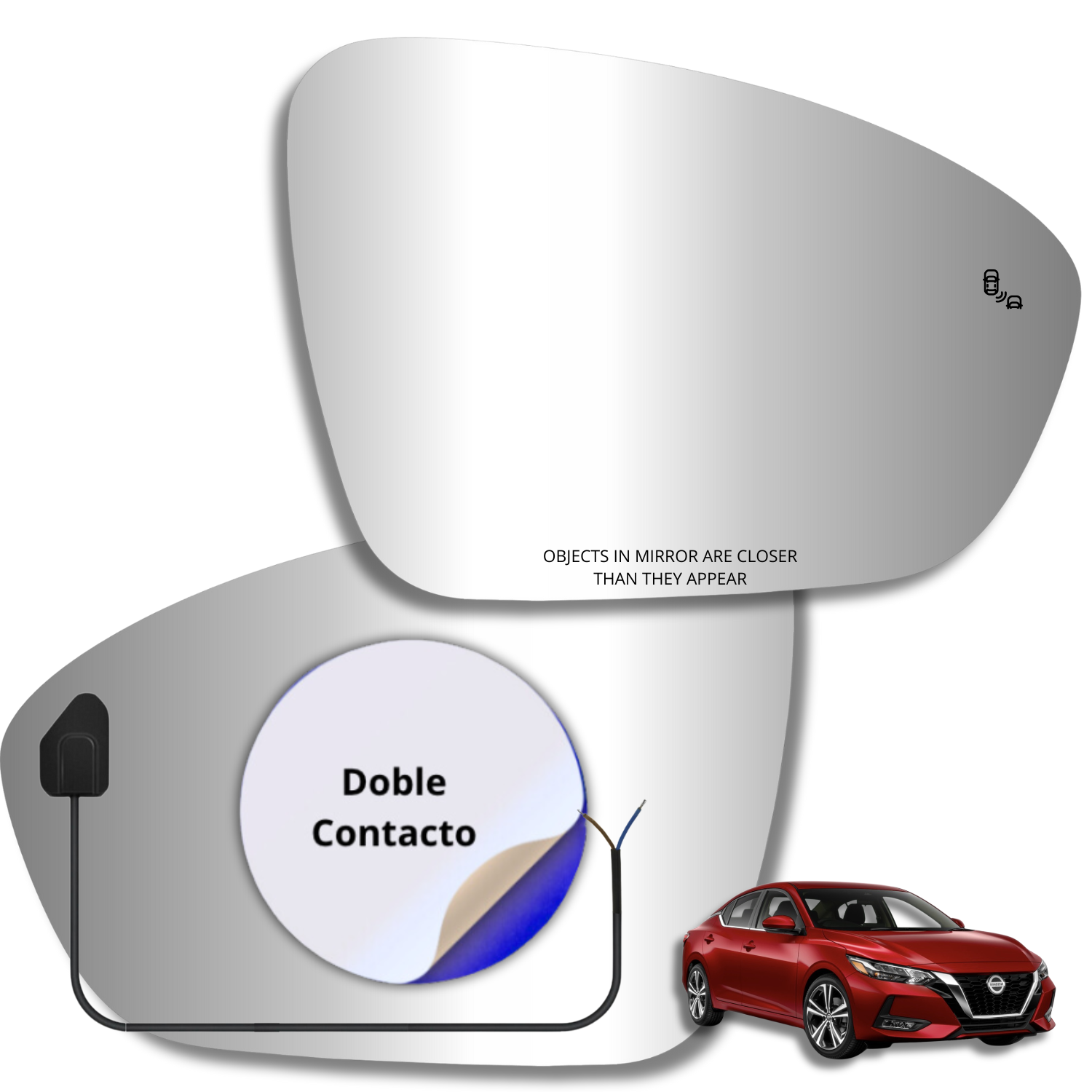 Espejo retrovisor Original Nissan sentra 2020-2023 - AutoVidriosRobin
