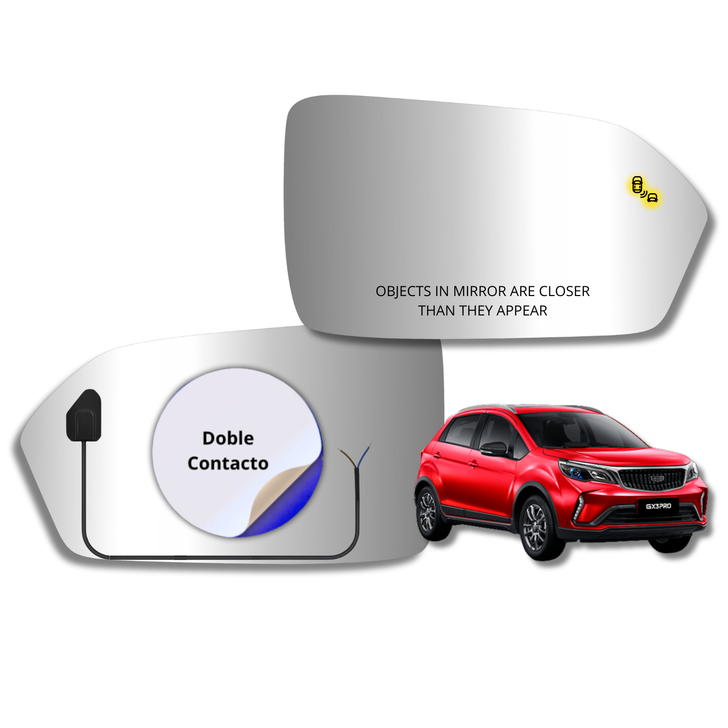 Espejo retrovisor Original Geely GX3 Pro 2023-2026 - AutoVidriosRobin