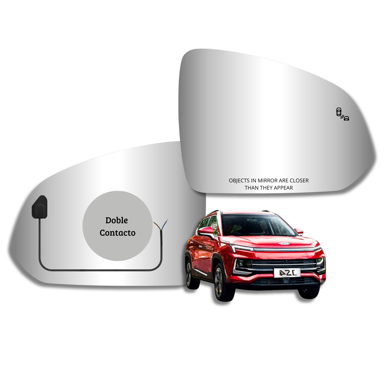 Espejo retrovisor Original Jac JS4 2018-2023 - AutoVidriosRobin