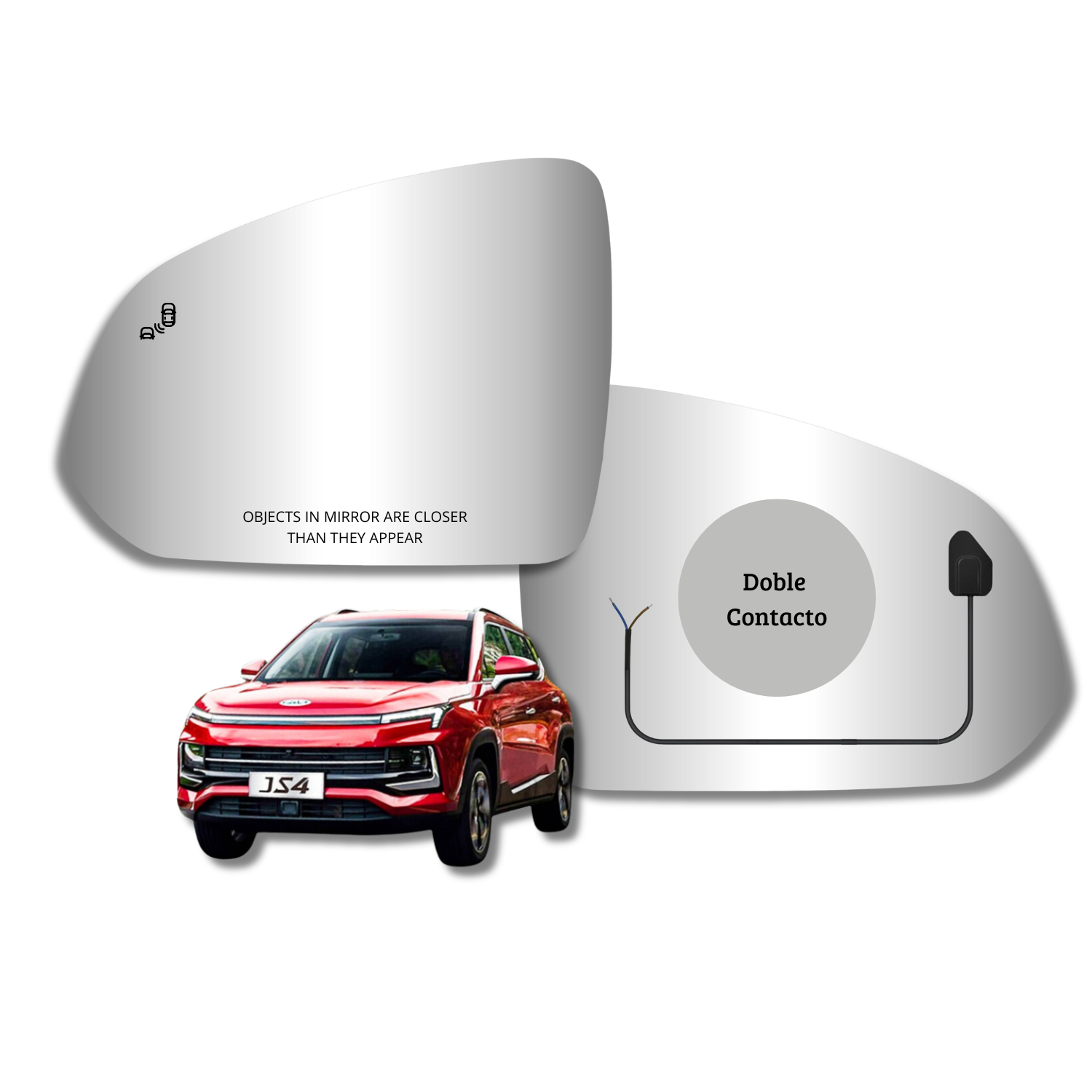 Espejo retrovisor Original Jac JS4 2018-2023 - AutoVidriosRobin