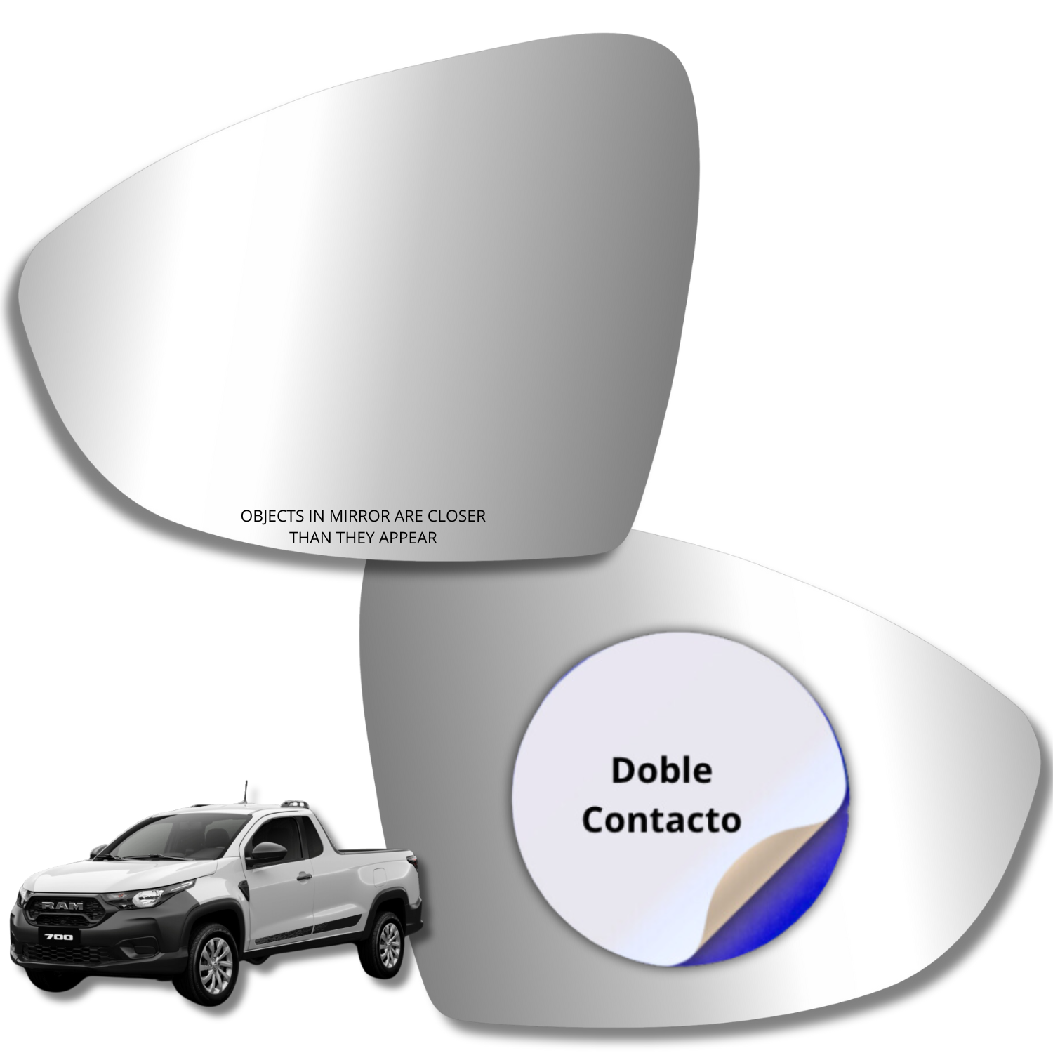 Espejo retrovisor Alternativo Panorámico Fiat Strada Trekking 2017-2020 - AutoVidriosRobin