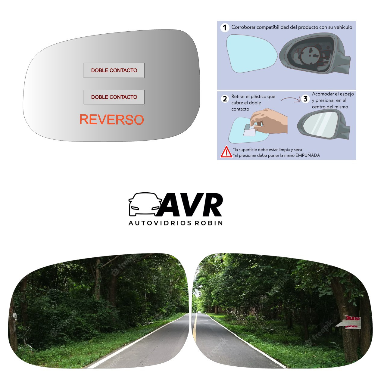Espejo retrovisor Original Volvo S60 2007-2010 - AutoVidriosRobin