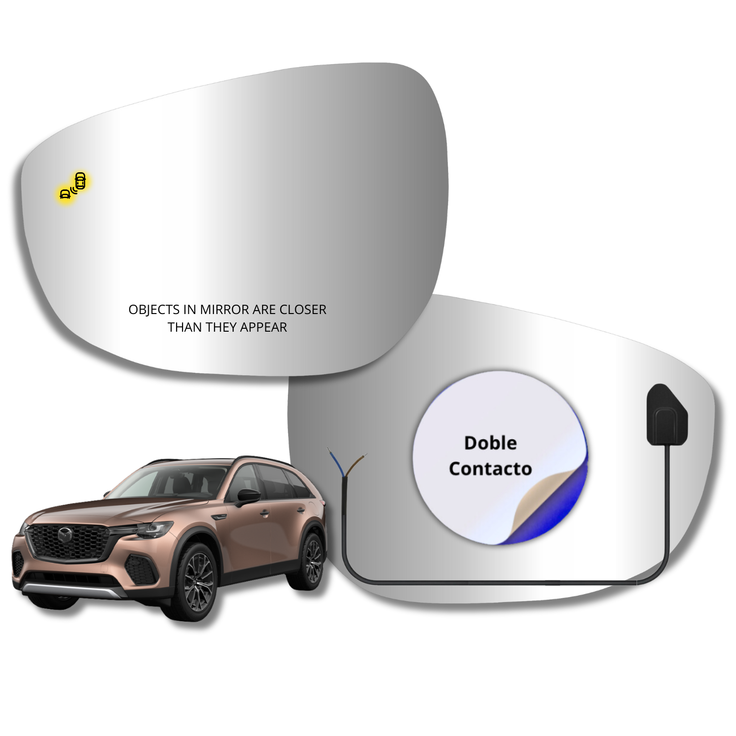 Espejo retrovisor Alternativo Panorámico Mazda cx70 2023-2025 - AutoVidriosRobin
