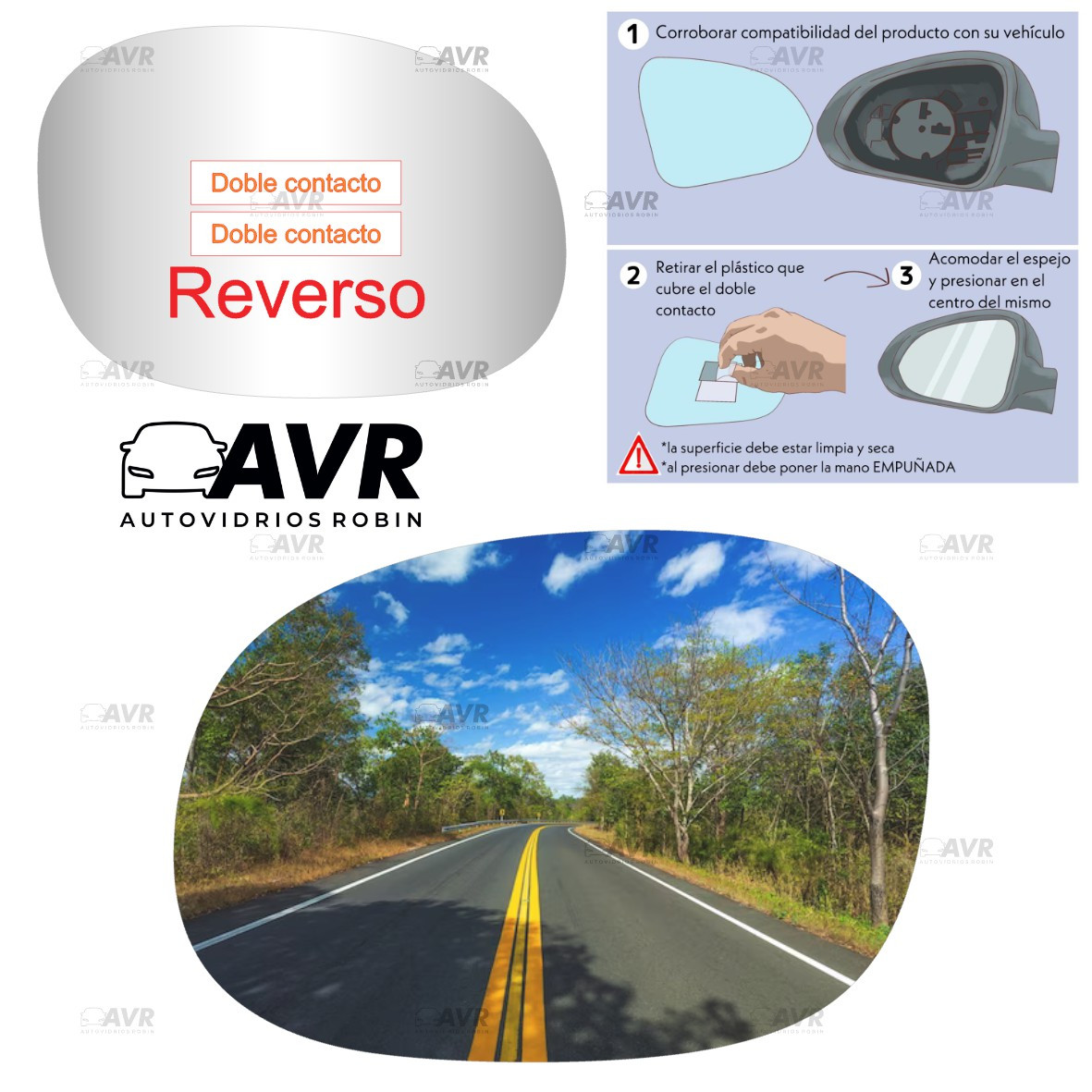 Espejo retrovisor Alternativo Panorámico Peugeot 206 1999-2010