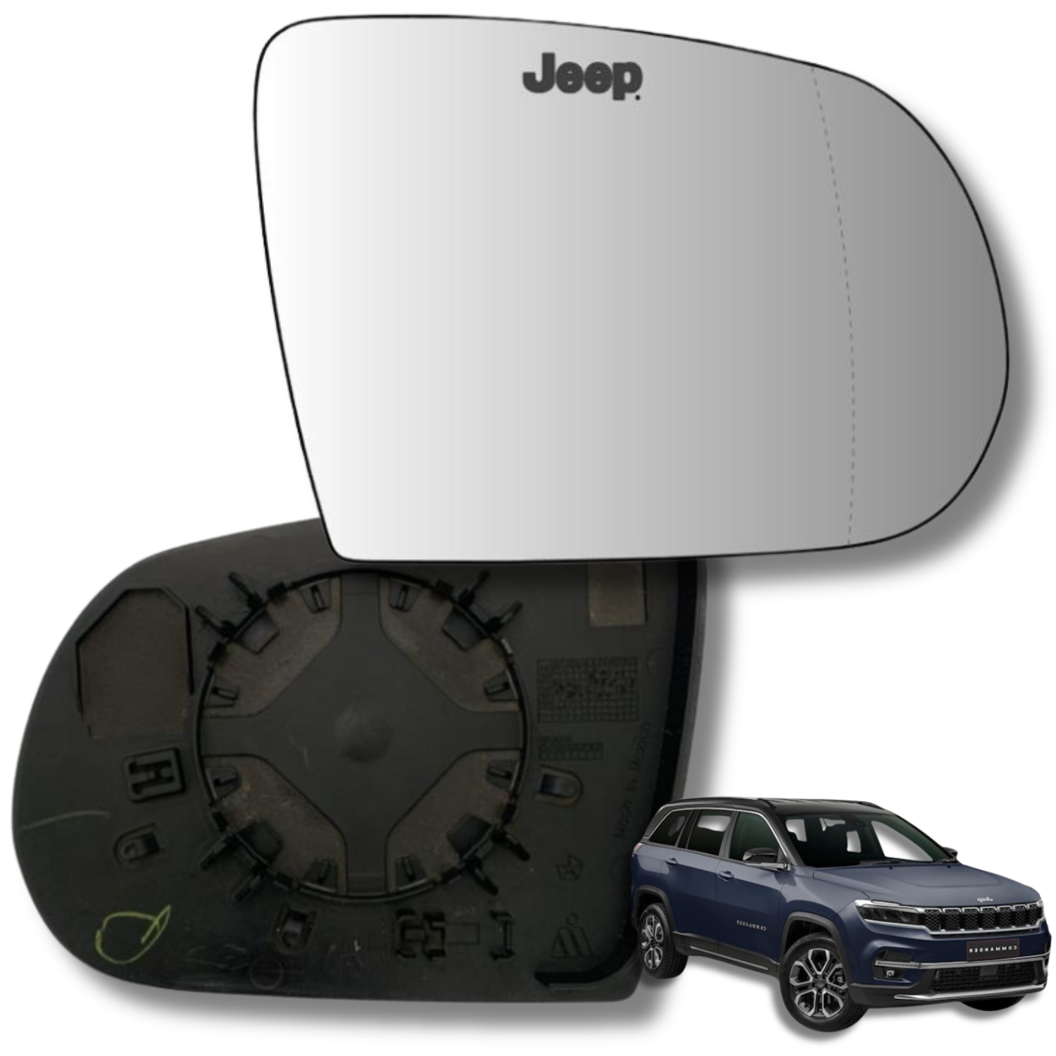 Espejo retrovisor Alternativo Panorámico Jeep Compass 2016-2022 - AutoVidriosRobin