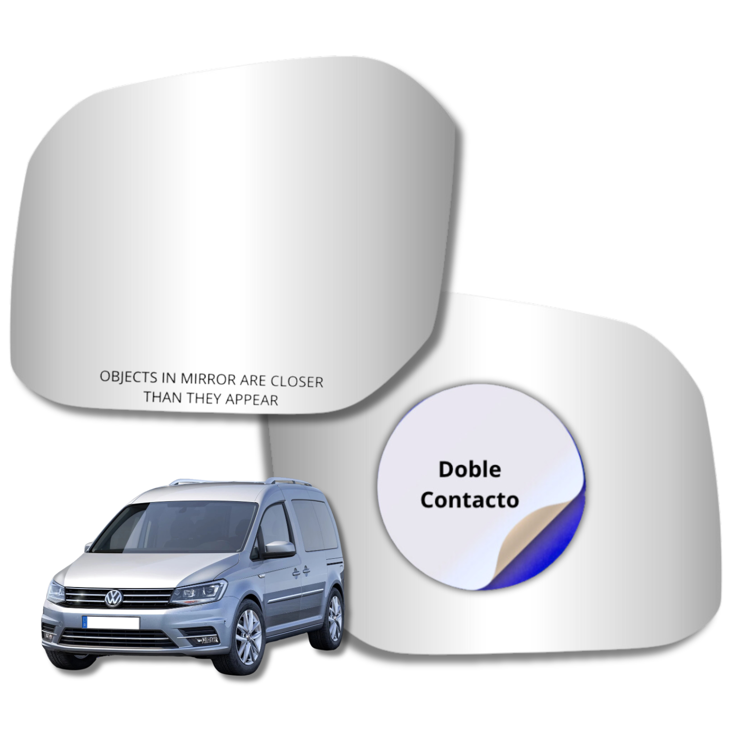 Espejo retrovisor Alternativo Panorámico Volkswagen Caddy 2015-2019 - AutoVidriosRobin