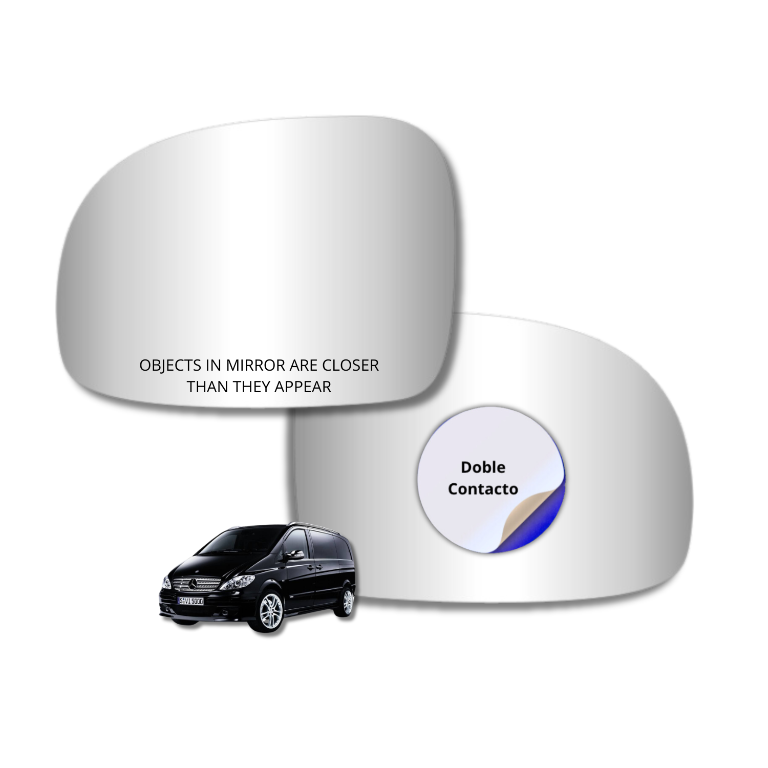 Espejo retrovisor Alternativo Panorámico Mercedes Benz Viano 2003-2014 - AutoVidriosRobin