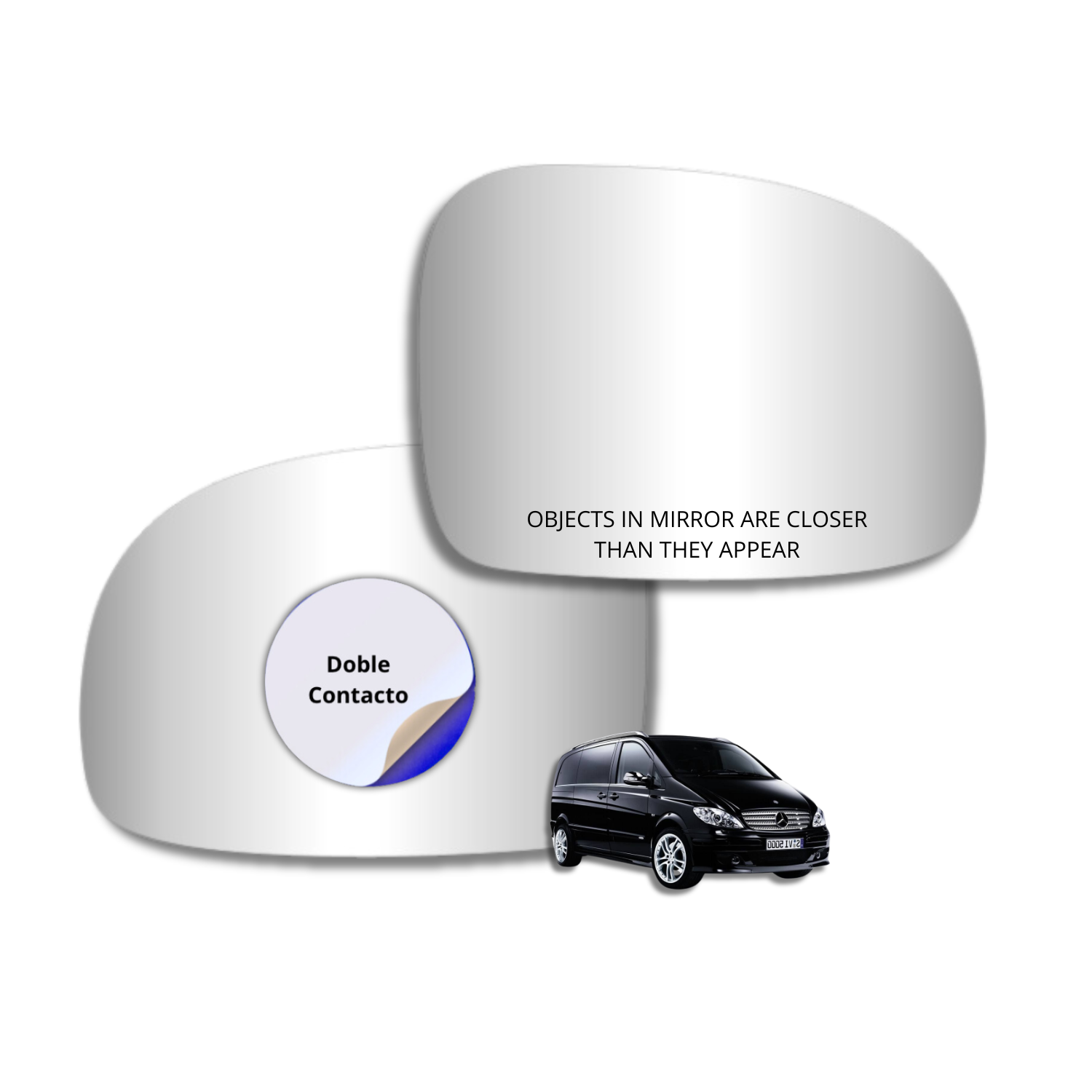 Espejo retrovisor Alternativo Panorámico Mercedes Benz Viano 2003-2014 - AutoVidriosRobin