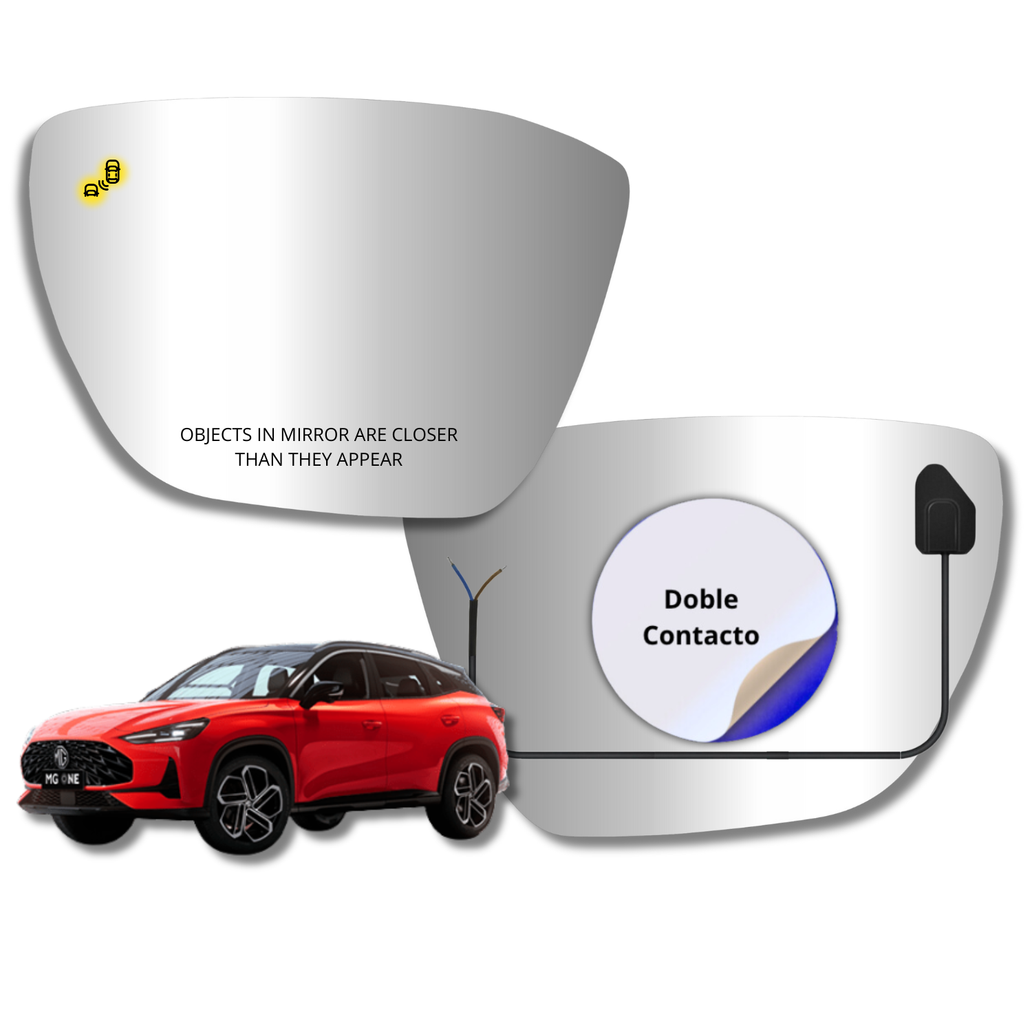 Espejo retrovisor Alternativo Panorámico c/Sensor MG One 2024-2027 - AutoVidriosRobin