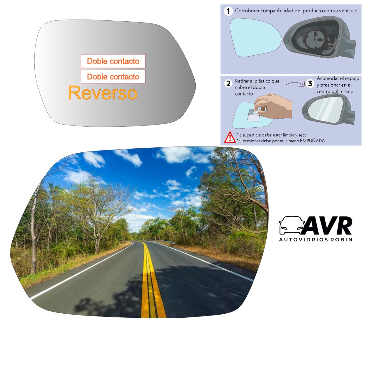 Espejo retrovisor Alternativo Panorámico Faw D60 2019-2022 - AutoVidriosRobin