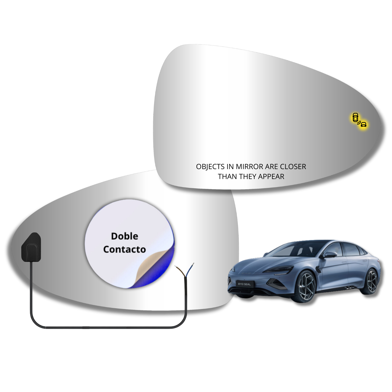 Espejo retrovisor Alternativo Panorámico c/Sensor BYD Seal 2022-2026 - AutoVidriosRobin