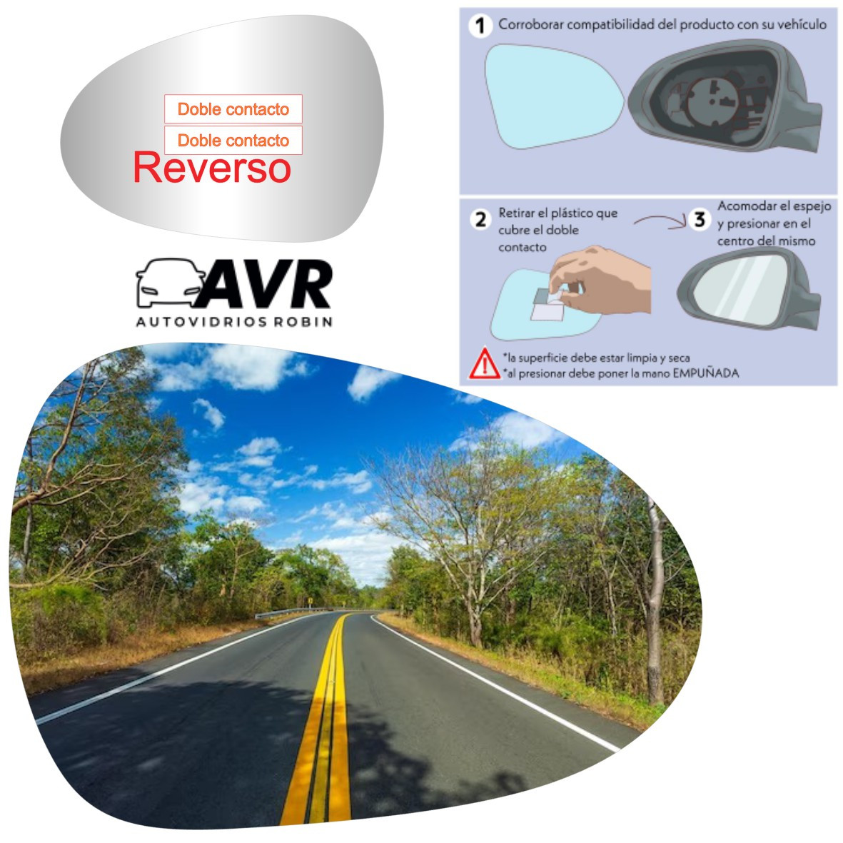 Espejo retrovisor Original Jac J3 2013-2018 - AutoVidriosRobin