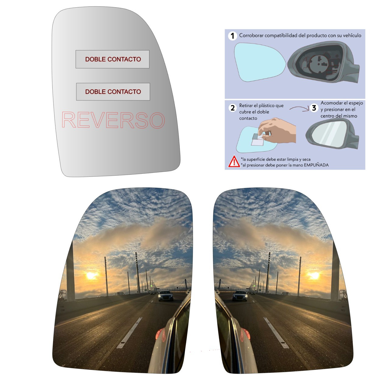 Espejo retrovisor Alternativo Panorámico Fiat Ducato III 2006-2022