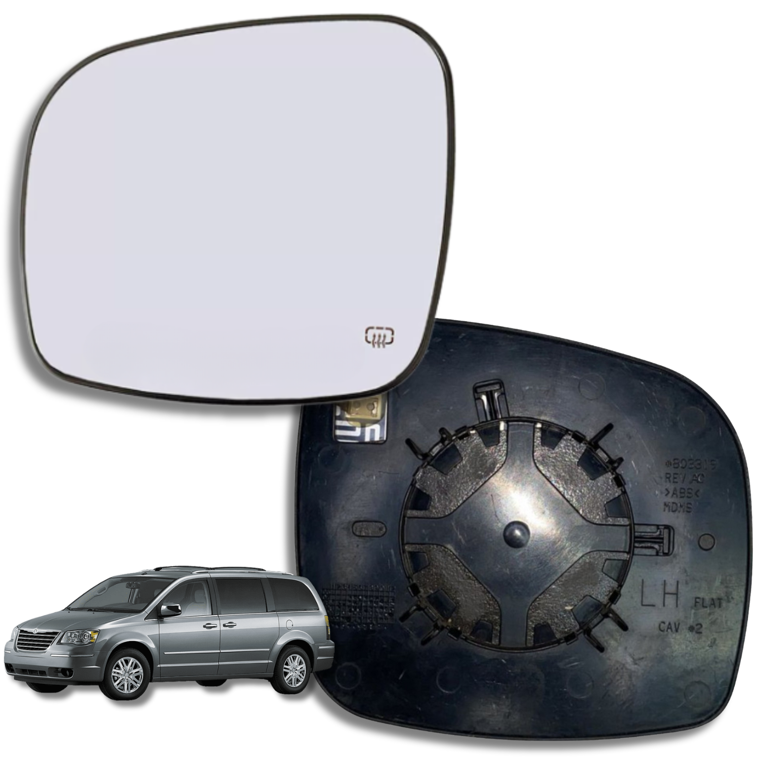 Espejo retrovisor Original Chrysler Country 2008-2012 - AutoVidriosRobin