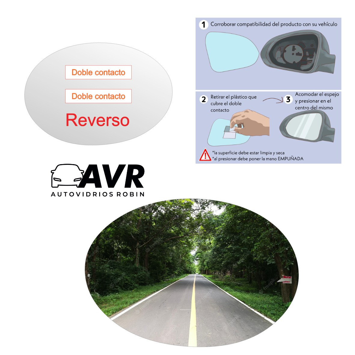 Espejo retrovisor Original Chery IQ 2007-2013 - AutoVidriosRobin