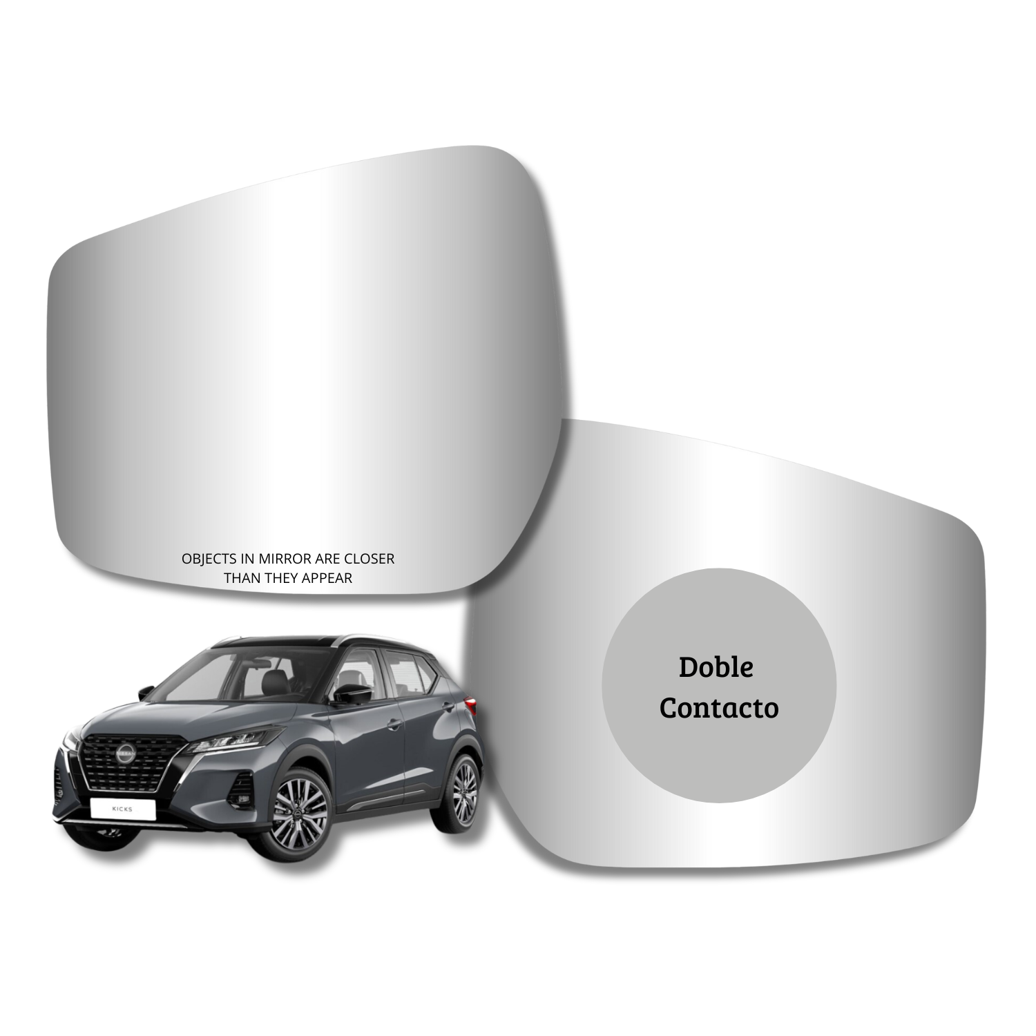 Espejo retrovisor Alternativo Panorámico c/Sensor Nissan Kicks 2016-2025 - AutoVidriosRobin