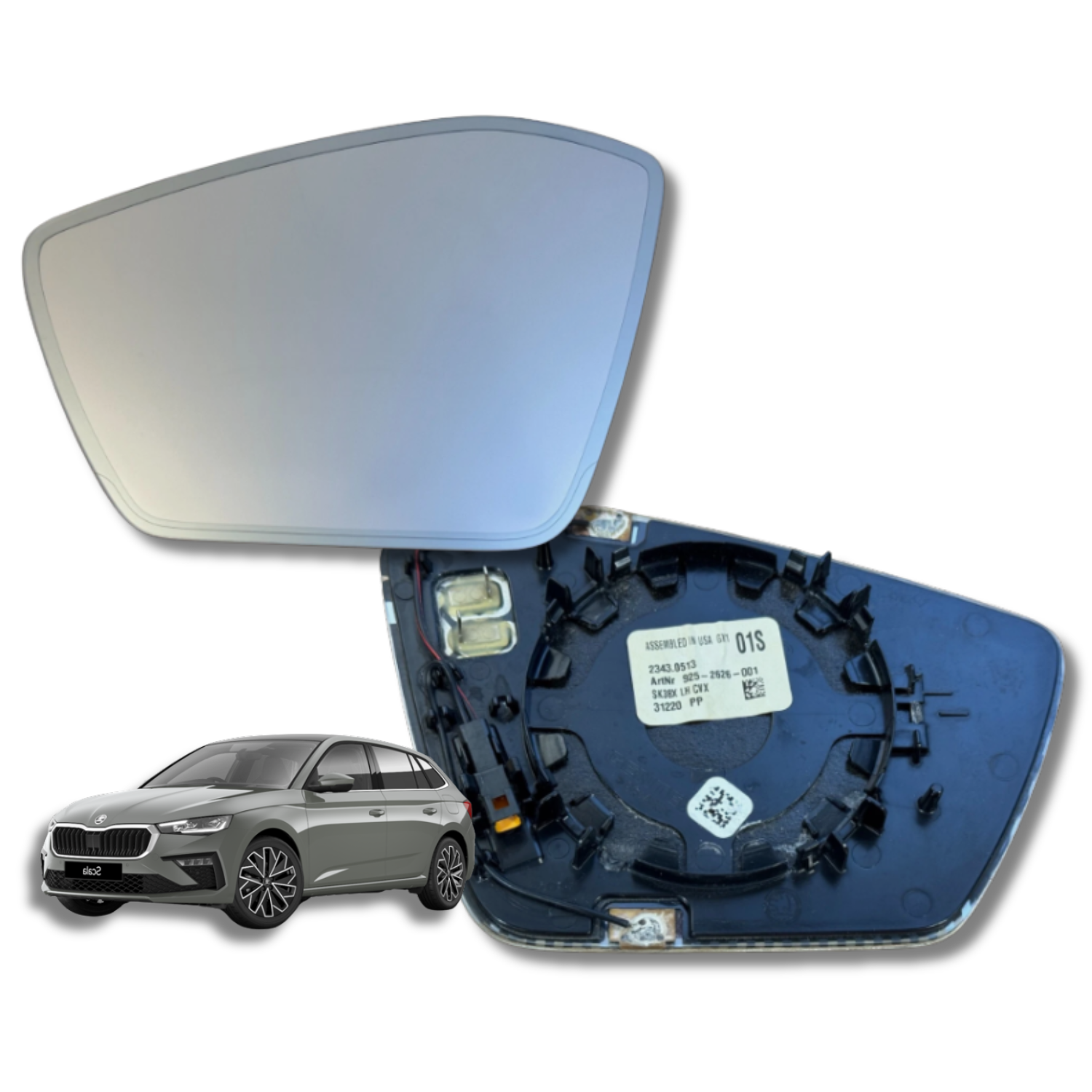Espejo retrovisor Alternativo Panorámico Skoda KamiQ 2020-2024