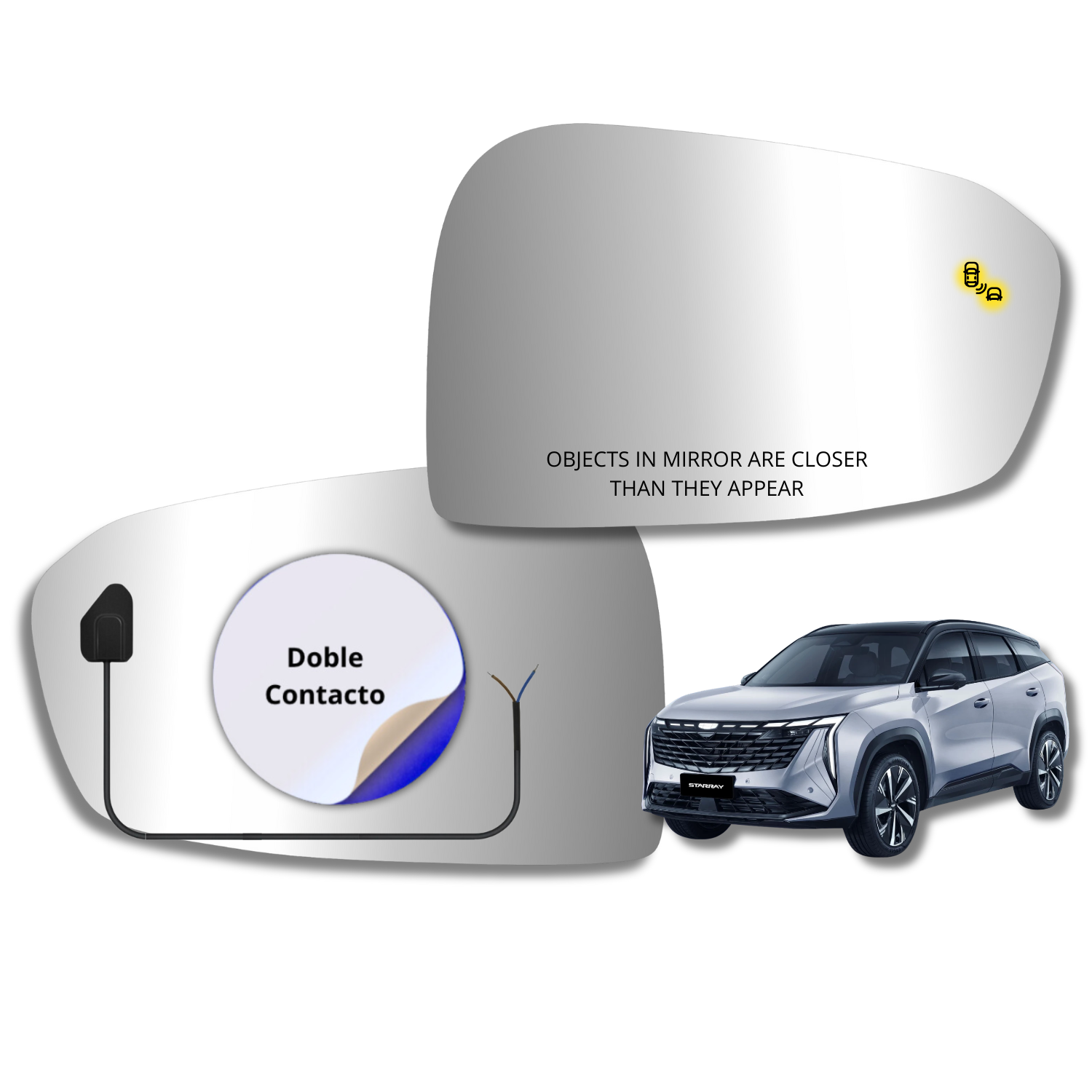 Espejo retrovisor Alternativo Panorámico Geely Starray 2024-2027 - AutoVidriosRobin