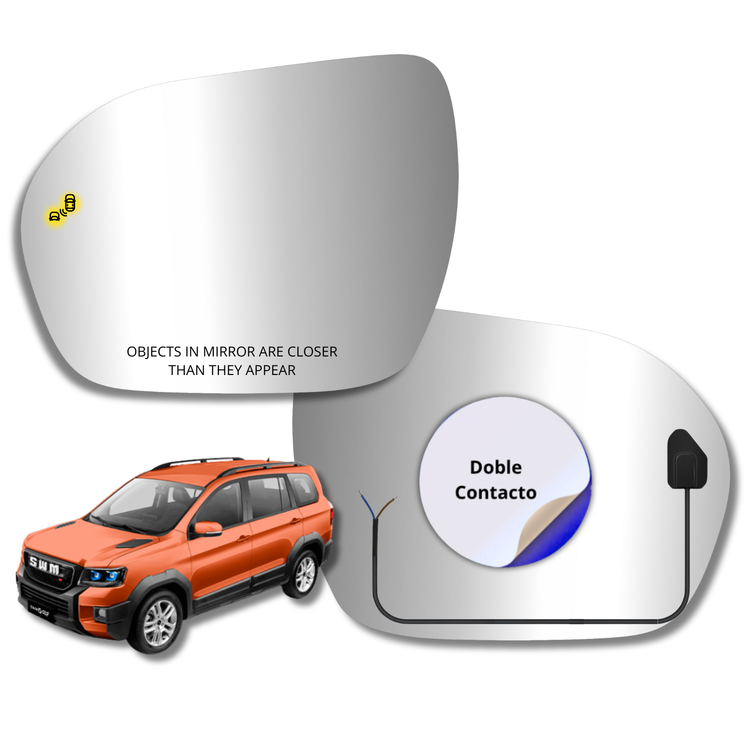 Espejo retrovisor Alternativo Panorámico Shineray G03F 2023-2026 - AutoVidriosRobin