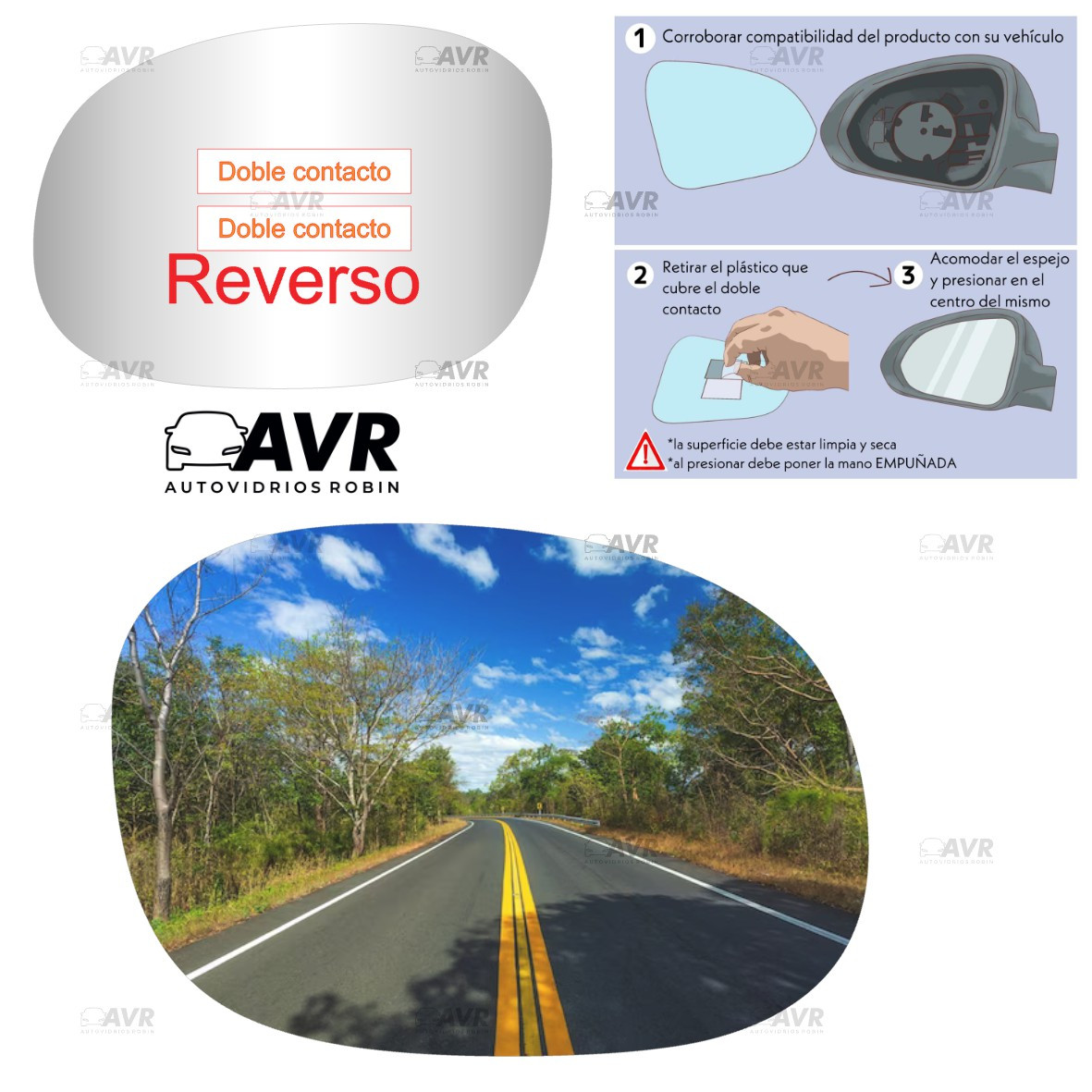 Espejo retrovisor Original Peugeot 206 1999-2010 - AutoVidriosRobin