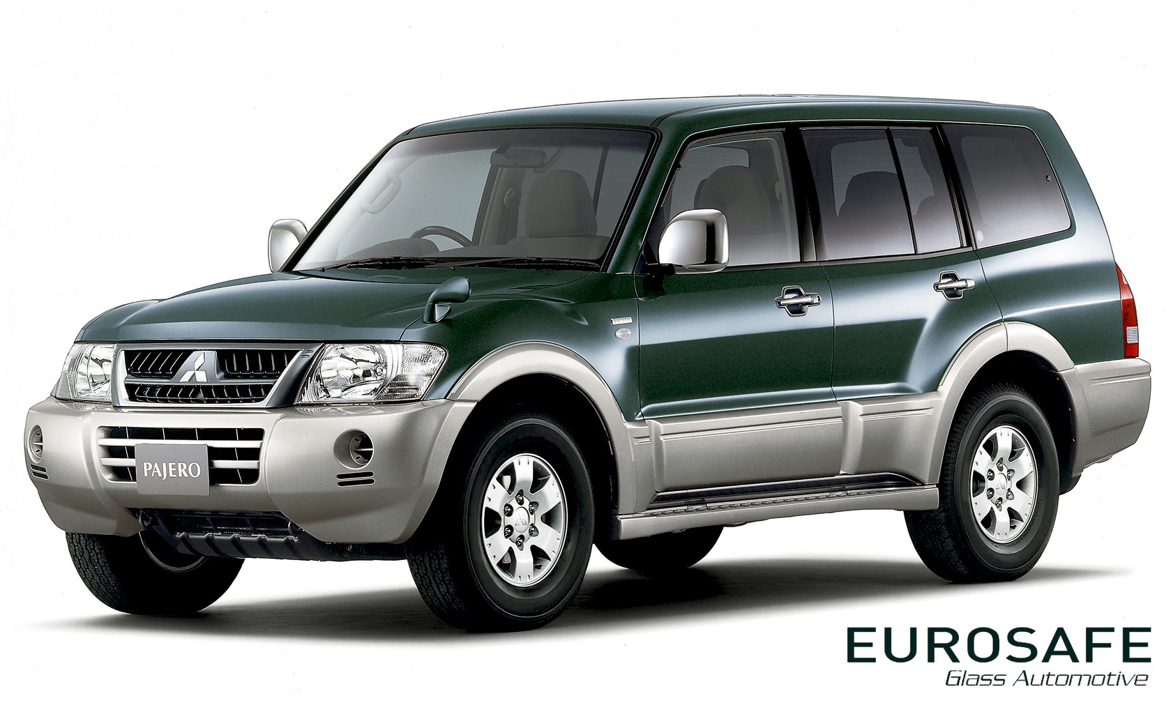 Vidrio Puerta Delantera Mitsubishi Montero Utility 3P 2Perf 1999 Verde - AutovidriosRobin