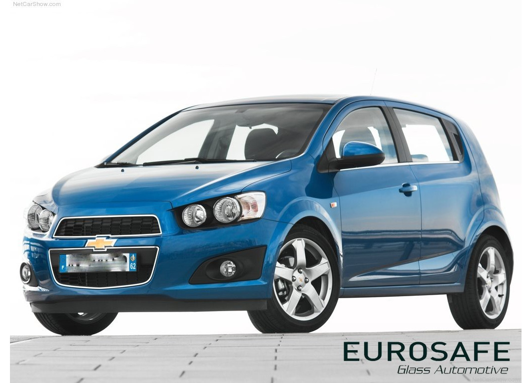 Vidrio Puerta Trasera Chevrolet Sonic 5P 2012 Verde - AutovidriosRobin