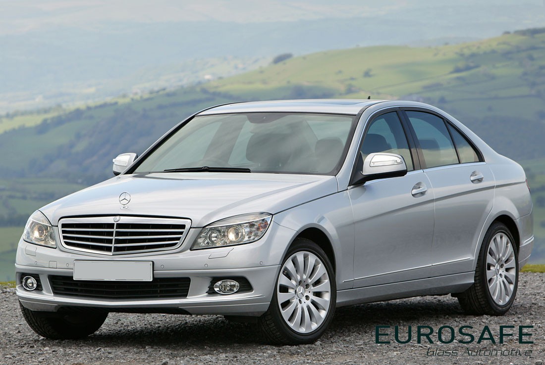 Vidrio Puerta Trasera Mercedes Benz Clase C (w204) 4P 2008 Verde