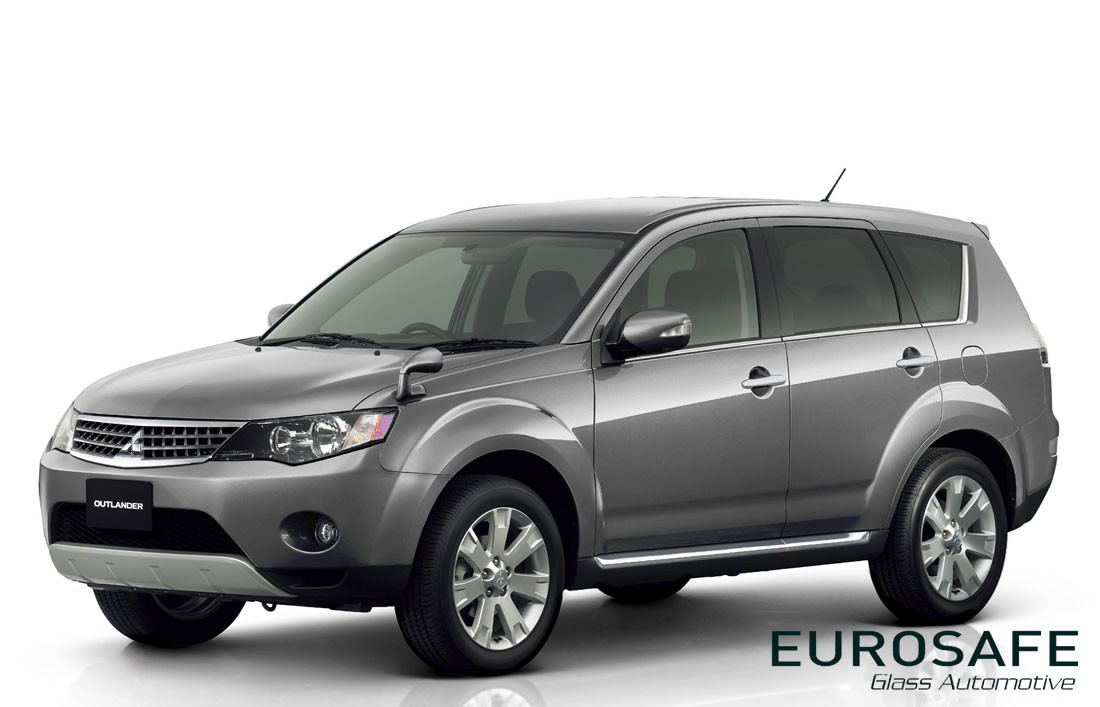 Vidrio Puerta Delantera Mitsubishi Outlander K2 Suv 5P 2Perf 2007 Verde