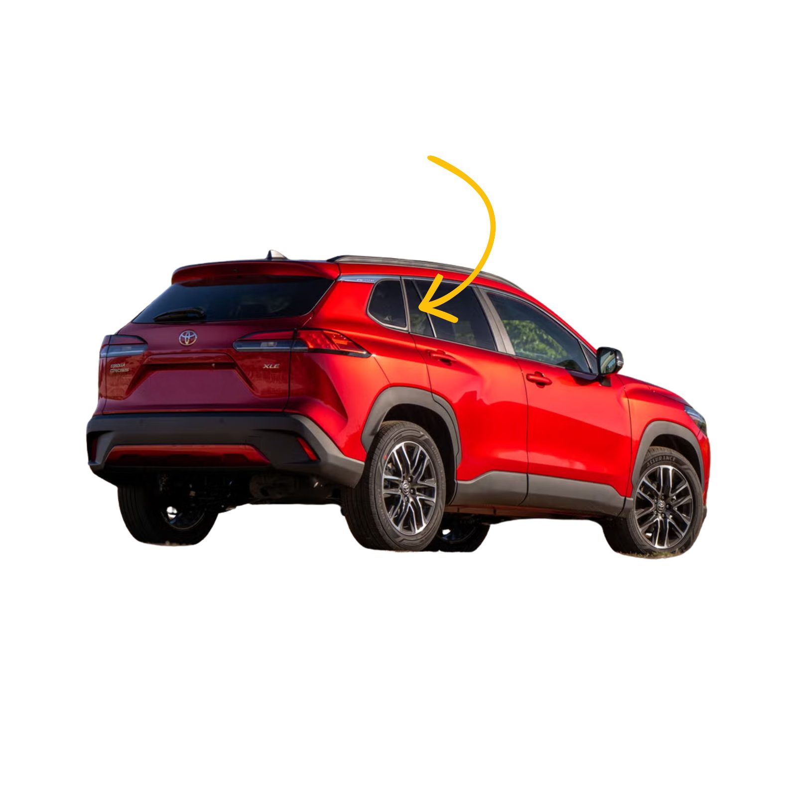 Aleta Trasera Toyota Corolla Cross 5P 2021-2026 Ver - AutoVidriosRobin