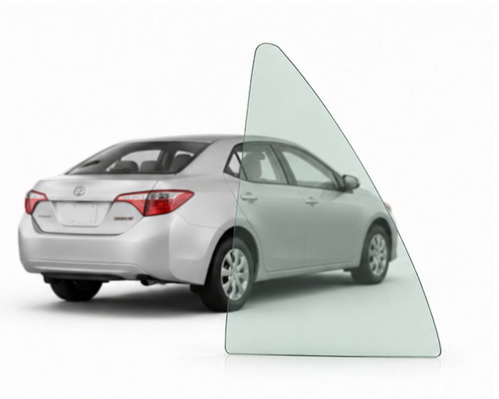 Vidrio Aleta Trasera Toyota Corolla 4P 2009-2013 Verde - AutoVidriosRobin