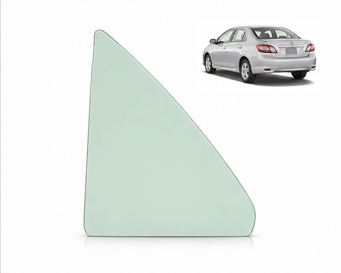 Vidrio Aleta Trasera Toyota Yaris 4P 2006-2012 Verde - AutoVidriosRobin