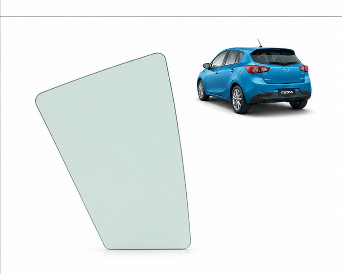 Vidrio Aleta Trasera Mazda 3 5P 2009-2013 Verde - AutoVidriosRobin