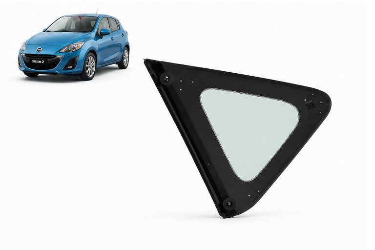 Vidrio Lateral Trasero Mazda 3 5P 2009-2013 Verde Izquierdo - AutoVidriosRobin