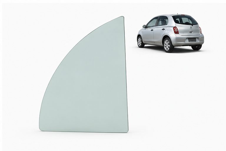 Vidrio Aleta Trasera Nissan March 5P 2010-2026 Verde - AutoVidriosRobin