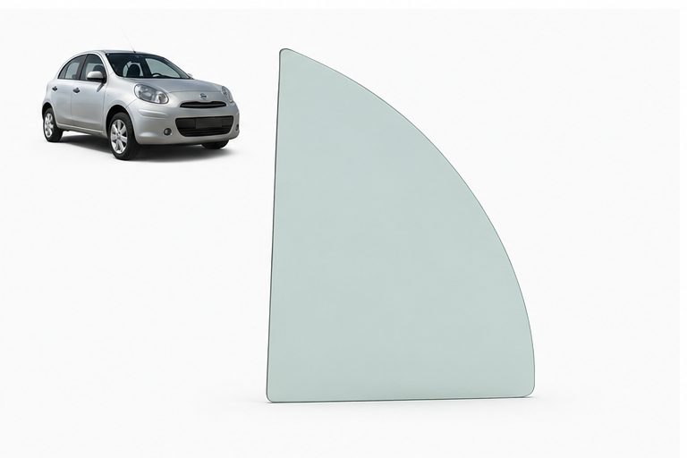 Vidrio Aleta Trasera Nissan March 5P 2010-2026 Verde - AutoVidriosRobin