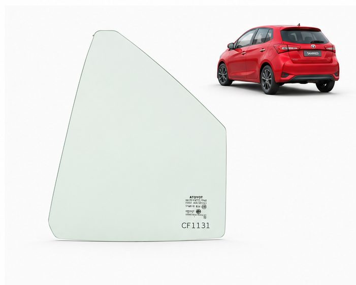 Vidrio Aleta Trasera Toyota Yaris 4P 2018-2022 Verde - AutoVidriosRobin