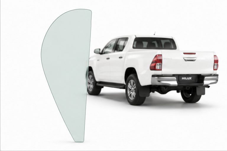 Vidrio Aleta Trasera Toyota Hilux 4P 2016-2024 Verde - AutoVidriosRobin