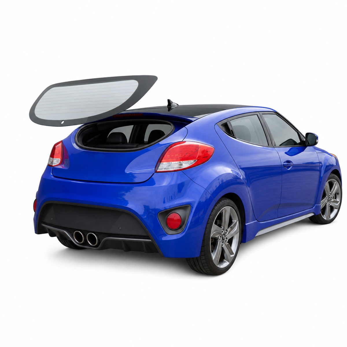 Luneta Hyundai Veloster 3P inferior 3P 2012-2017 Ver