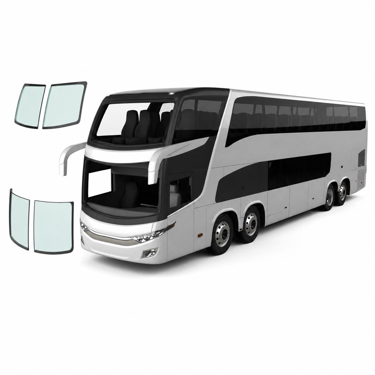 Parabrisas Marcopolo 1800Dd G7 Bus Front-Upper 2011-2026 Deg - AutoVidriosRobin